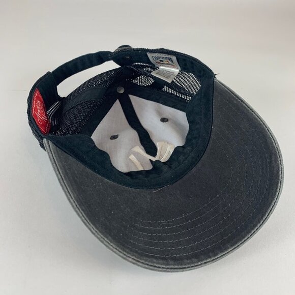 New York Yankees MLB Gray Black American Needle Relaxed Fit Strapback Hat - Picture 4 of 6